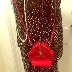 Vintage Red Fendi Crossbody Pre 1970’s